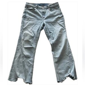 rag & bone women Light Blue Flare Jeans Frayed Hem